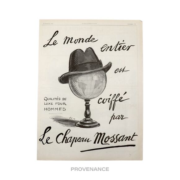 🔴 Hermes Antique Vintage Newsprint Ad - Hermès Frères - Picture 4 of 7